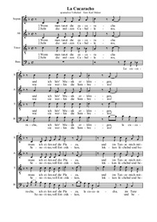La Cucaracha (The Cockroach): SATB by folklore
