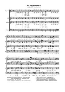 Un poquito cantas: 4st. gem. by folklore