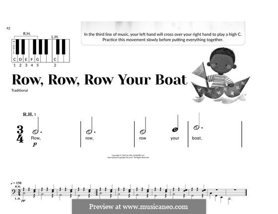 Row, Row, Row Your Boat: For piano by folklore