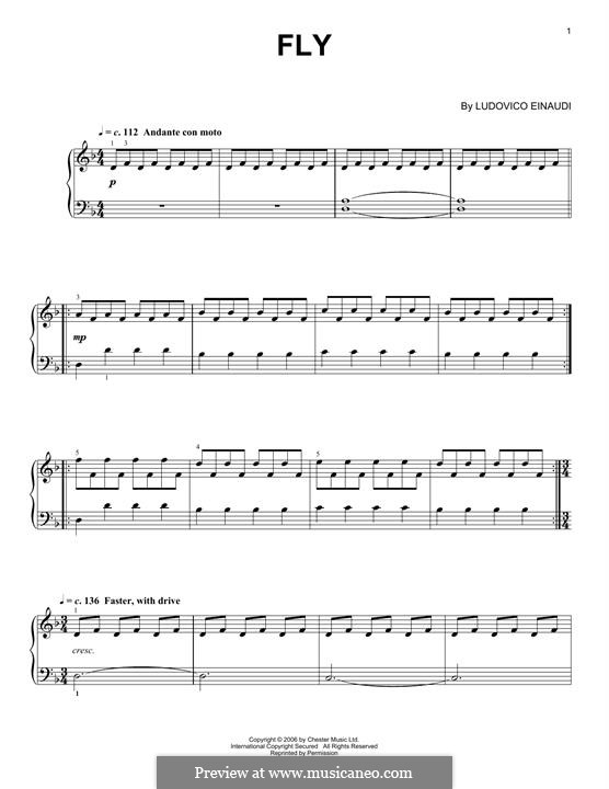 Fly: For piano by Ludovico Einaudi
