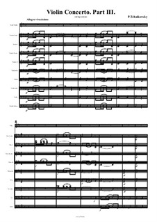 Concerto for Violin and Orchestra in D Major, TH 59 Op.35: Movement III by Pyotr Tchaikovsky
