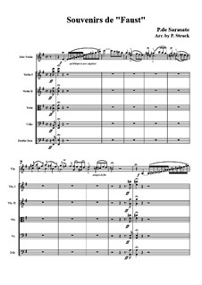 Fantasia on Themes from 'Faust' by Gounod, Op.13: For violin and string orchestra by Pablo de Sarasate