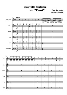 Fantasia on Themes from 'Faust' by Gounod, Op.13: For violin and string orchestra by Pablo de Sarasate