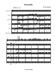 Tarantella: For violin and string orchestra by Henri Vieuxtemps