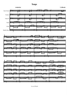 No.2 Tango: For violin and string orchestra by Isaac Albéniz