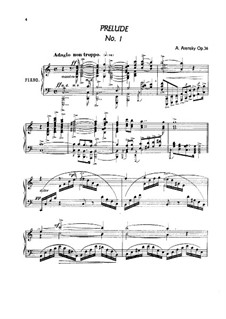 Twenty-Four Characteristic Pieces, Op.36: Complete set by Anton Arensky