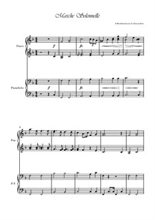 Musik zu Athalia (Music to Athalie), Op.74: Marche Solennelle, for piano four hands by Felix Mendelssohn-Bartholdy