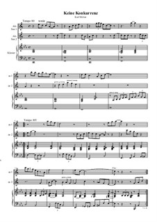 Keine Konkurrenz (as1, as2, p): Keine Konkurrenz (as1, as2, p) by Karl Melzer