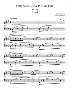 Little Sentimental Prelude 29 'Amore': Little Sentimental Prelude 29 'Amore' by Galina Bobrova