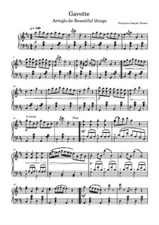 Gavotte in D Major: For piano by François Joseph Gossec
