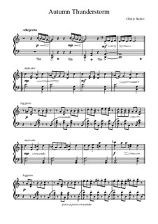 Autumn Thunderstorm: For piano by Olexiy Suslov