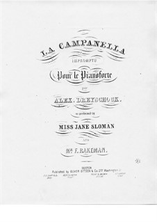 La Campanella, Op.10: La Campanella by Alexander Dreyschock