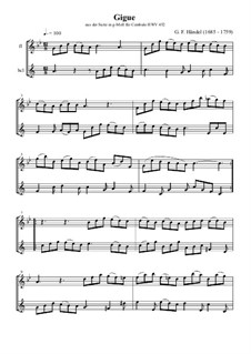 Piano Suite No.24 in G minor, HWV 452: Gigue by Georg Friedrich Händel