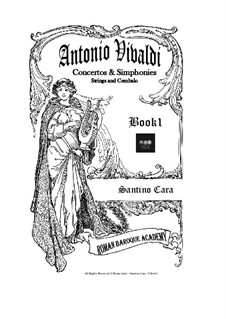 Concertos and Symphonies for Chamber Orchestra: Book 1 by Antonio Vivaldi
