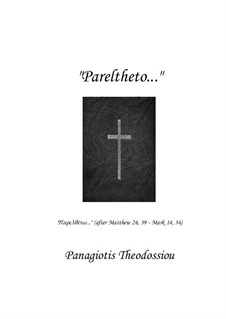 Pareltheto... for piano solo, Op.103: Pareltheto... for piano solo by Panagiotis Theodossiou