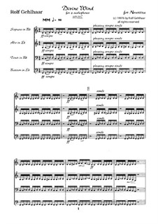 Divine Wind: Full score by Rolf Gehlhaar