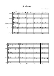 Sarabande: Für HB5 by Johann Christoph Pezel