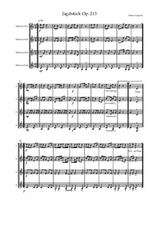 Jagdstück für 4 Es Pfc, Op.213: Jagdstück für 4 Es Pfc by Dieter Angerer