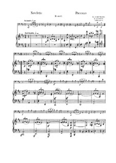 Bunte Blätter (Colored Leaves), Op.99: No.9 Novelette, for bassoon and piano by Robert Schumann