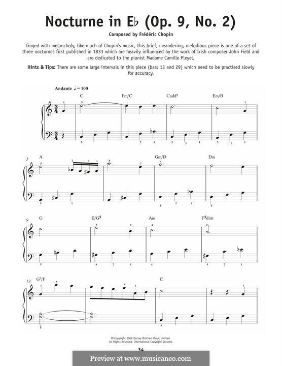 No.2 in E Flat Major: For piano by Frédéric Chopin