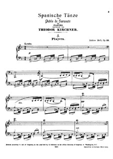 Playera, Op.23: For piano by Pablo de Sarasate