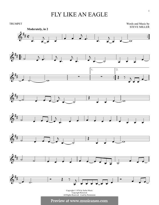 Fly Like an Eagle (Steve Miller Band): For trumpet by Steve Miller