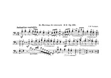 Morceaux de concours, Op.130: No.2 for Double Bass and Piano – Double Bass Part by Victor Frédéric Verrimst