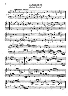 Variations 'Auf die Maÿerin', FbWV 606: Variations 'Auf die Maÿerin' by Johann Jacob Froberger