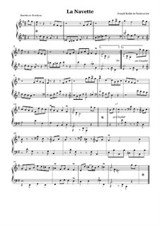 Suite No.3 for Harpsichord: No.3 La navette by Joseph Bodin de Boismortier