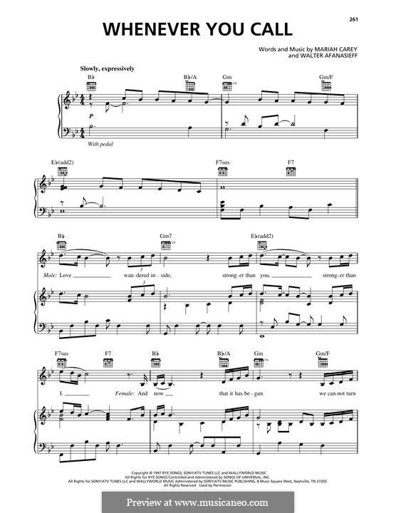 Whenever You Call (Mariah Carey): Whenever You Call (Mariah Carey) by Mariah Carey, Walter Afanasieff