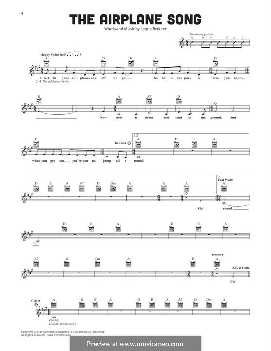 The Airplane Song The Laurie Berkner Band By L A Berkner On MusicaNeo the-airplane-song-the-laurie-berkner-band-by-l-a-berkner-on-musicaneo