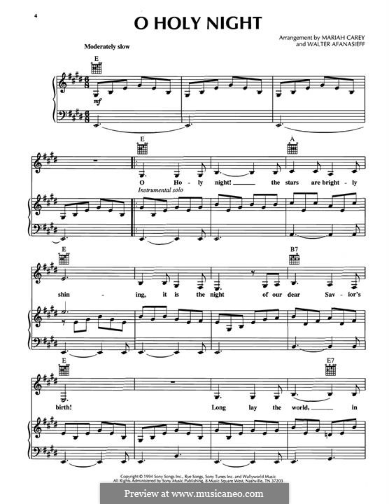 Vocal version (Printable scores): For voice and piano (or guitar) by Adolphe Adam