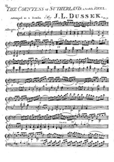 The Countess of Sutherland: For piano by Jan Ladislav Dussek