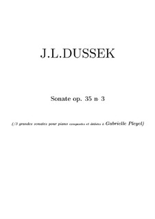 Three Sonatas for Piano, Op.35: No.3 in C Minor, Craw 151 by Jan Ladislav Dussek