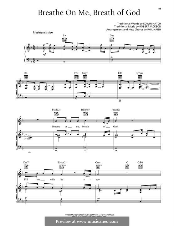 Breathe on Me, Breath of God: For voice and piano (or guitar) by Robert Jackson