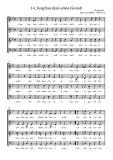 Jungfrau dein schön Gestalt: Jungfrau dein schön Gestalt by Hans Leo Hassler