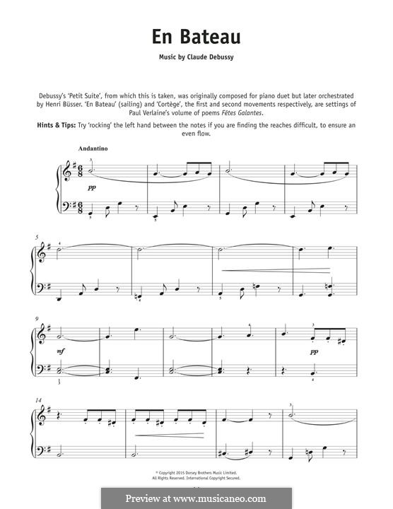 Petite suite, L.65: No.1 En Bateau by Claude Debussy