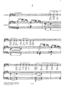 Biblical Songs, Op.99: No.1-4, for Voice and Piano, B.185 by Antonín Dvořák