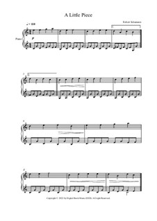No.5 Stückchen (Little Piece): For piano by Robert Schumann