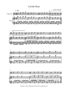No.5 Stückchen (Little Piece): For cello and piano by Robert Schumann