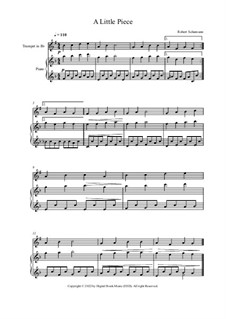 No.5 Stückchen (Little Piece): For trumpet and piano by Robert Schumann