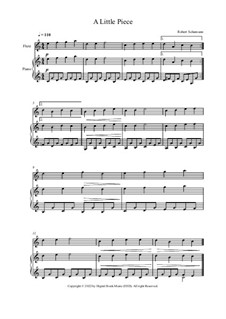 No.5 Stückchen (Little Piece): For flute and piano by Robert Schumann