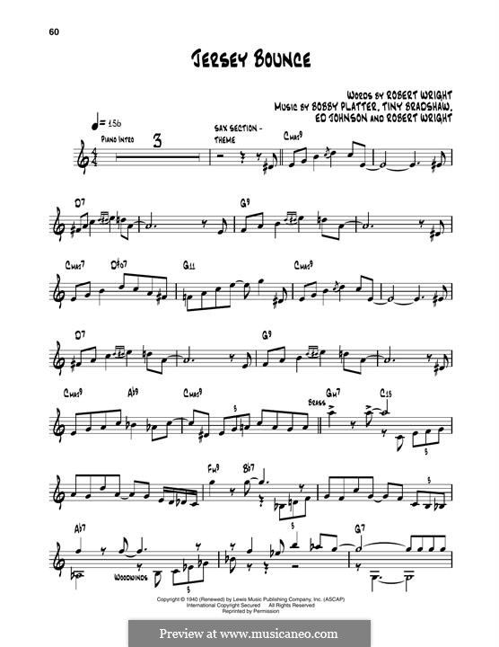 Jersey Bounce (Ella  Fitzgerald): For trumpet by Edward F. Johnson, Bobby Plater, Tiny Bradshaw