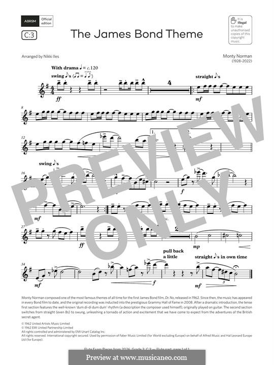James Bond Theme: For flute by Monty Norman