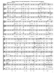 Fest- und Gedenksprüche, Op.109: Nr.2 Wenn ein starker Gewappneter by Johannes Brahms
