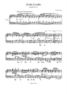 Lyric Pieces, Op.68: No.5 At the Cradle by Edvard Grieg