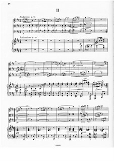 Piano Quartet No.1 in D Major, B.53 Op.23: Movement II by Antonín Dvořák