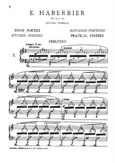 Poetic Studies (Collection), Op.53, 59: For piano by Ernst Haberbier