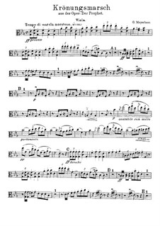 Le prophète (The Prophet): Coronation March – Viola Part by Giacomo Meyerbeer