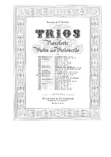 Piano Trio No.1 in B Flat Major, Op.27: Piano Trio No.1 in B Flat Major by Bernhard Molique